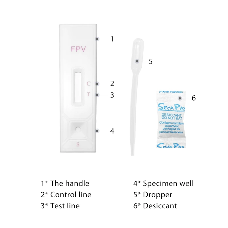 GooDoctor Best-selling Veterinary test for accurate one-step Feline Parvovirus antigen Rapid Detection Kit FPV Ag detects cats