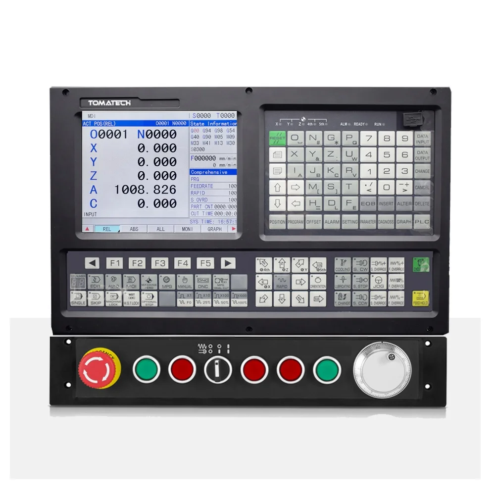  5 осей cnc высокой эффективности fanuc станков контроллер с 32 бита ALU CNC система управления для