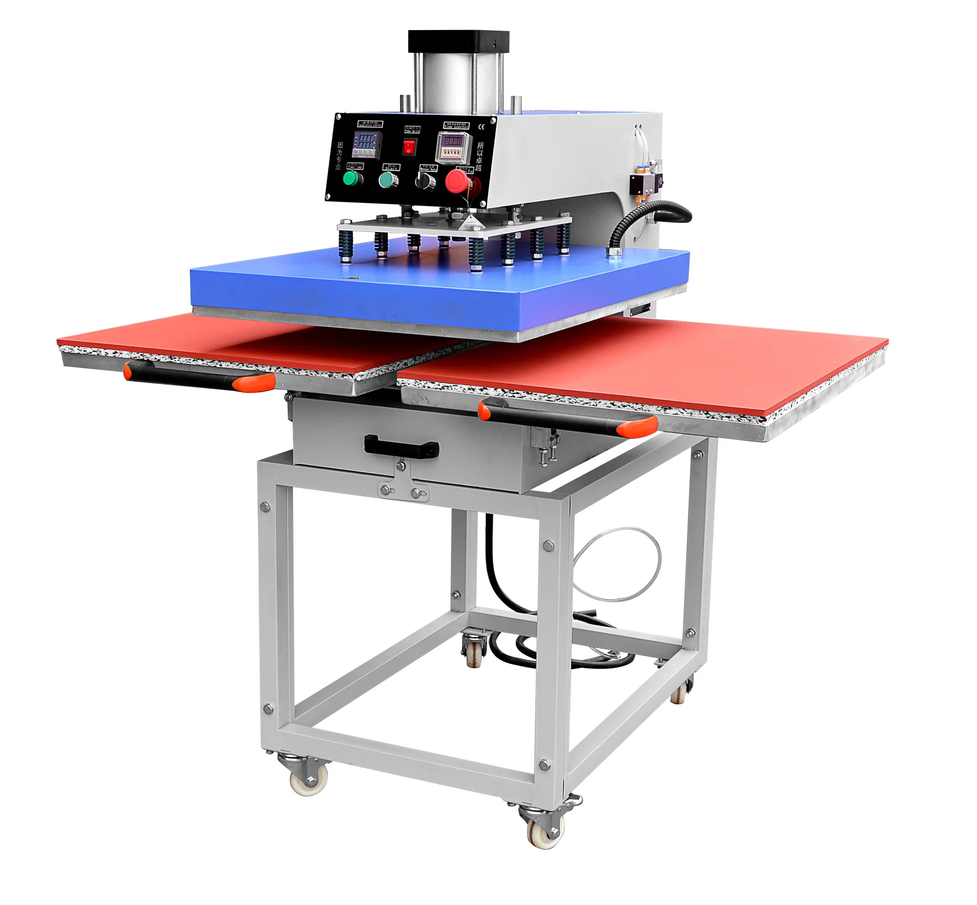 used 40*60 cm Pneumatic Double Working Stations Heat Press Machine