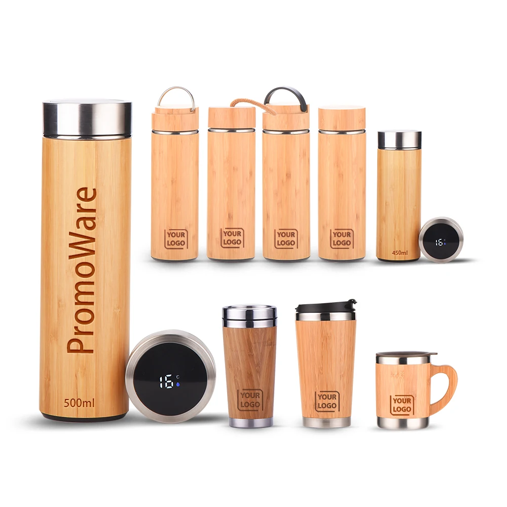 Dropshipper Wholesale 480ml Bamboo Sustainable Water Bottle Bamboo Eco Friendly Drink Bottle Tea Infuser Filter