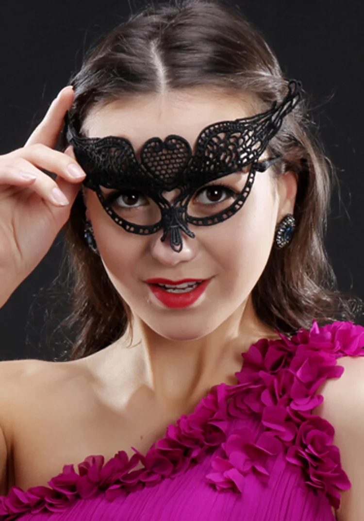 Amazon hot lace eye mask sexy masquerade masks for Christmas and Halloween