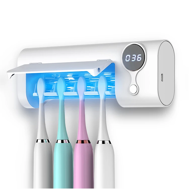 2 IN 1Portable Smart Auto 99.9% Usb Toothbrush Sanitizer Holder electric toothbrush sterilizer