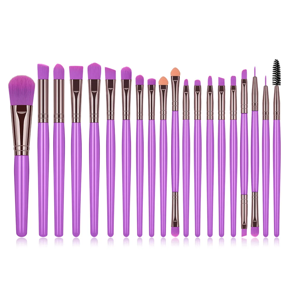 Dropshipping Suppliers Colorful Candy Professional 20 pcs Eye Makeup Brush Set Free Sample