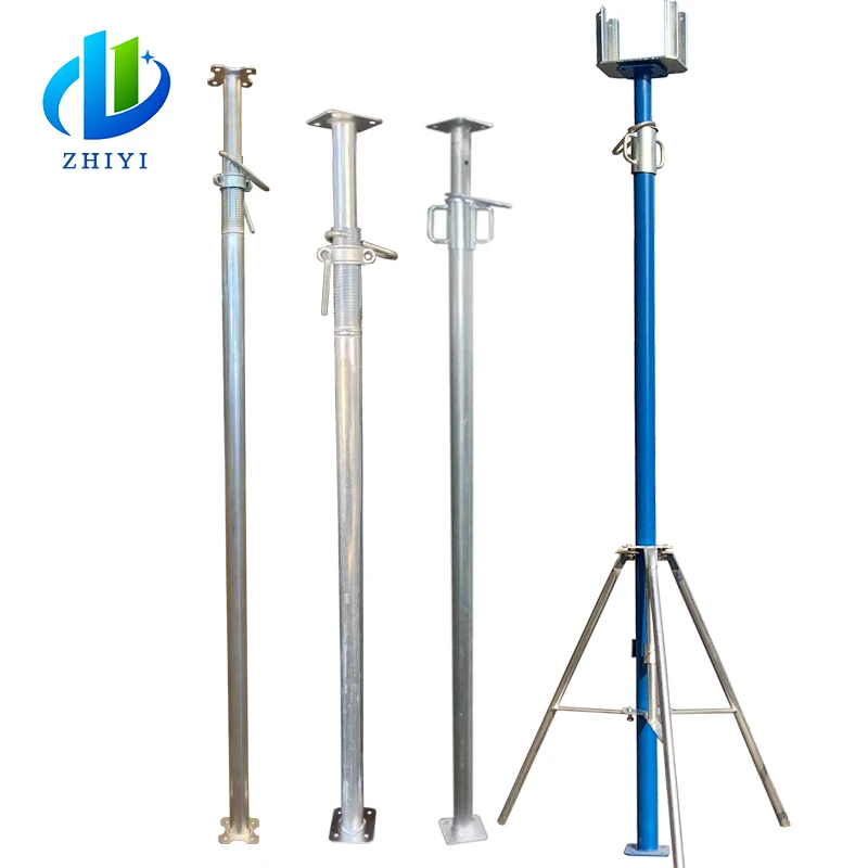 sleeve steel shoring jack adjustable height scaffolding Jack 6m horizontal structural pipe builders mason galvanized props