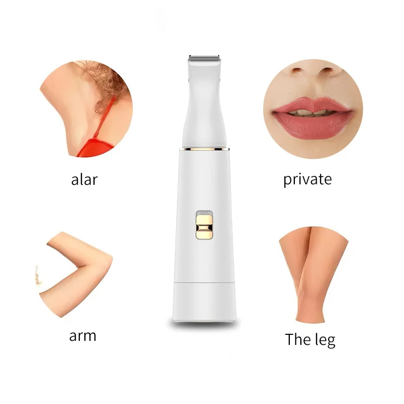 Портативный безболезненный женский эпилятор для бровей и лица в подмышках электрическое Домашнее использование