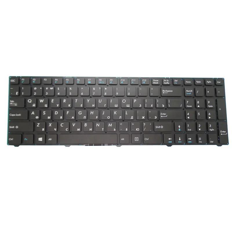 Клавиатура для ноутбука DEXP для Atlas H130, H134, H135, H138, H139, H170, H171, H172, H174, H178, русская версия, черная, без рамки, Новинка