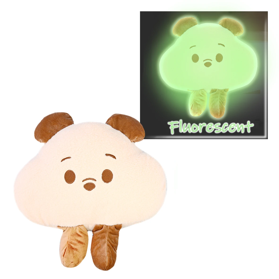 Plush Manufacturer Custom Logo Special Luminous Material Plush Toy Soft Doll Fluorescent Animal Plush Toy