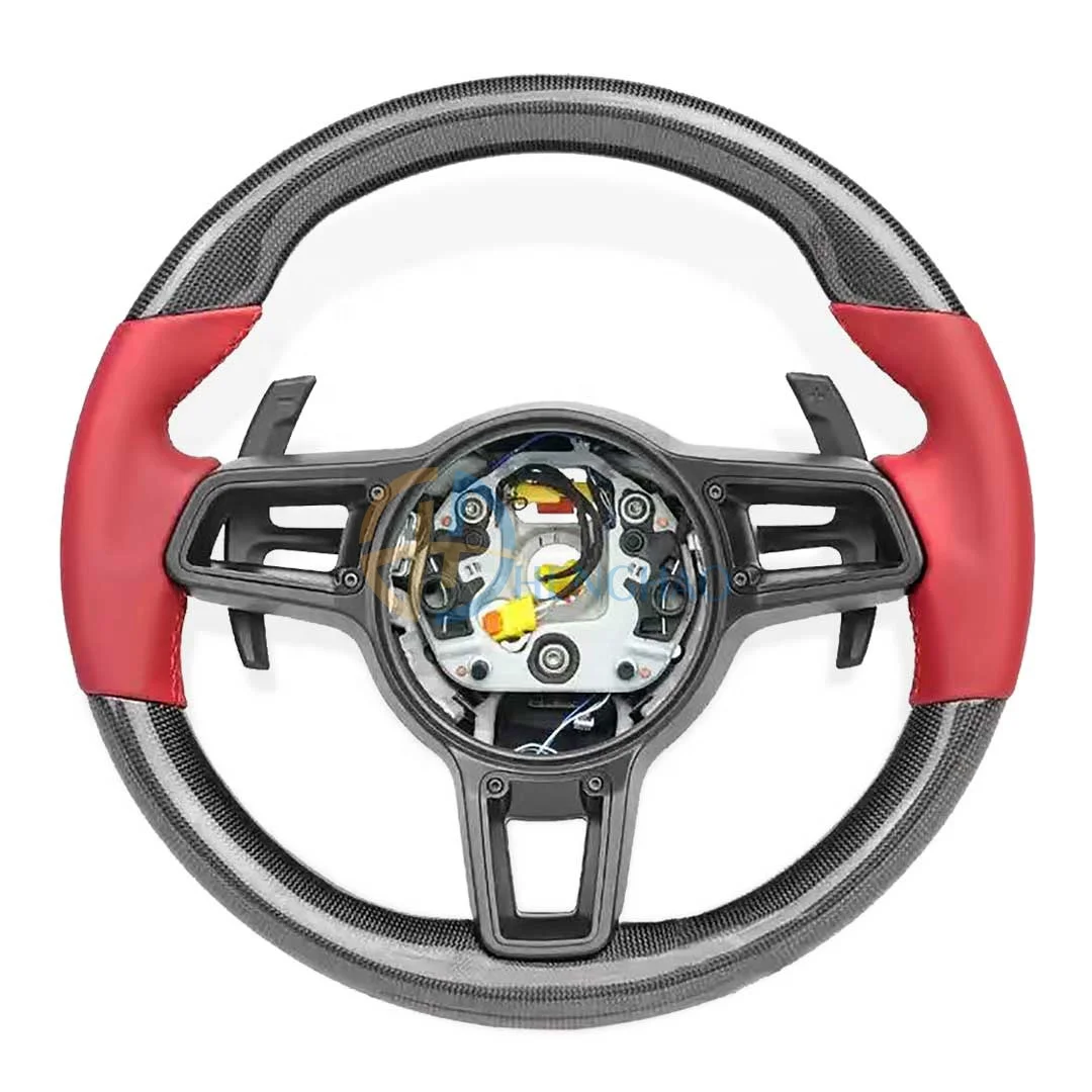 Factory Wholesale Price Carbon Fiber Steering Wheel Fit For Porsche Panamera Cayenne Cayman Boxster 718 991 911 Macan Upgrade