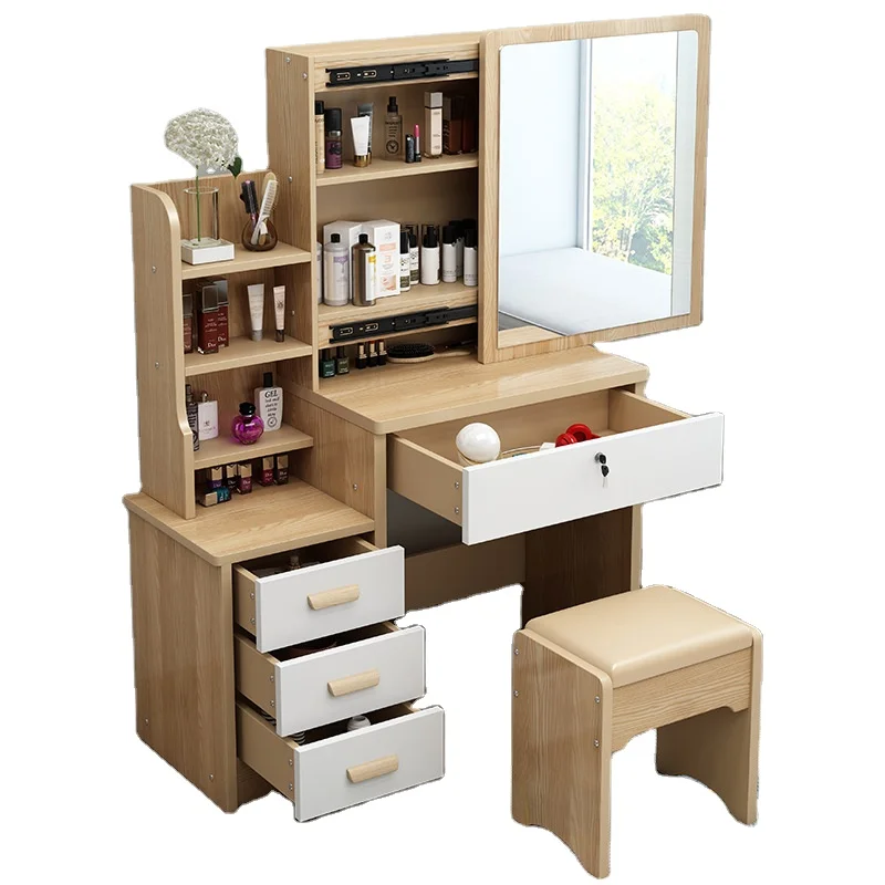 Bedroom Tocador Woodend  makeup vanity dressing table mirror with light