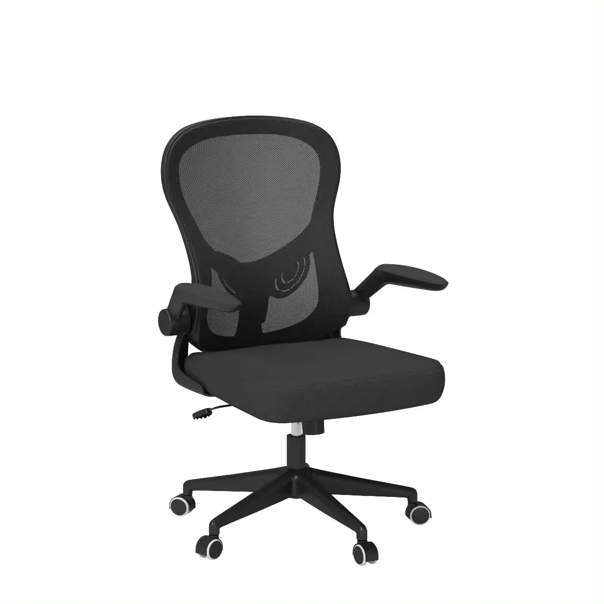Comfortable Ergonomic high back modern Chair with Adjustable Lumbar Support Flip-up Office computer Chair