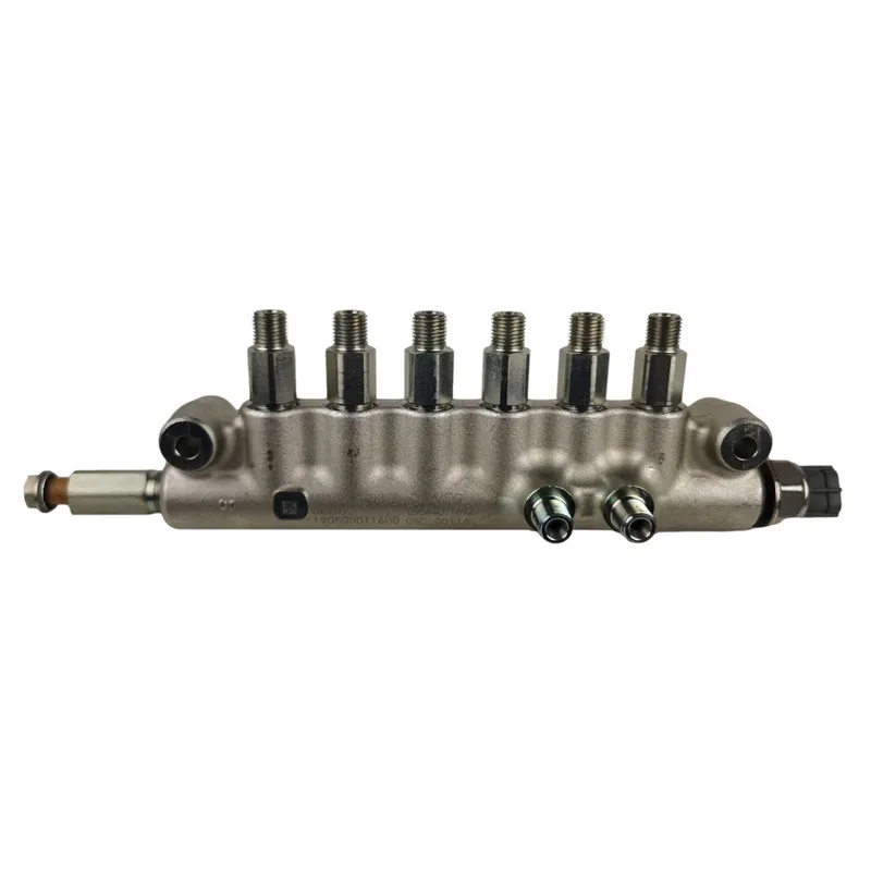 
It is applicable to the common rail assembly vg1038080008 of HOWO A7 high pressure common rail of China heavy duty EFI engine 