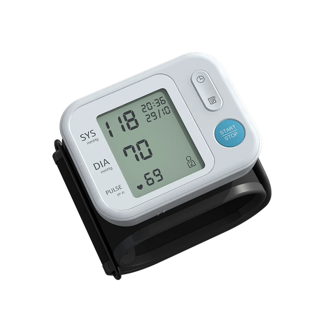 Цифровой ЖК-дисплей, регулируемый манжета на запястье, монитор артериального давления