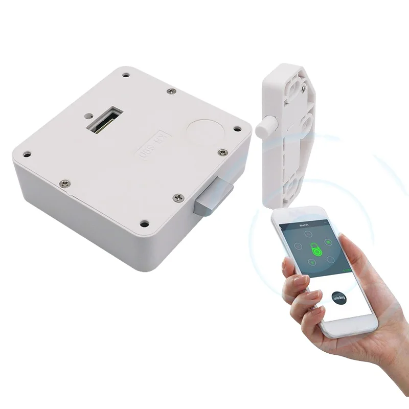 KERONG Invis Wifi Electronic Motor Driven Smart RFID Card Reader Cabinet Lock with Phone BT APP Remote Control