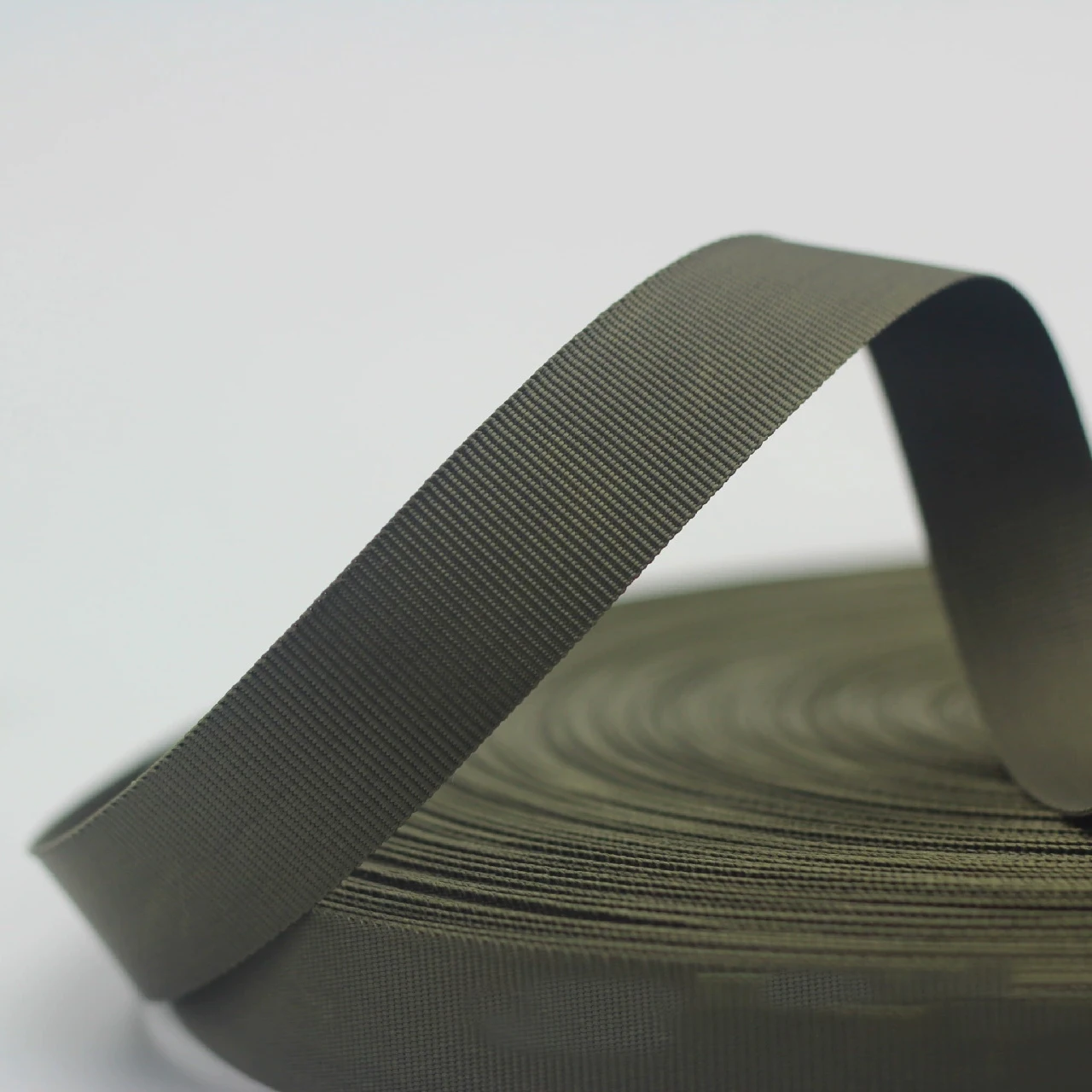 Hot selling 25mm polyester webbing plain webbing colored nylon webbing for bags and suitcases