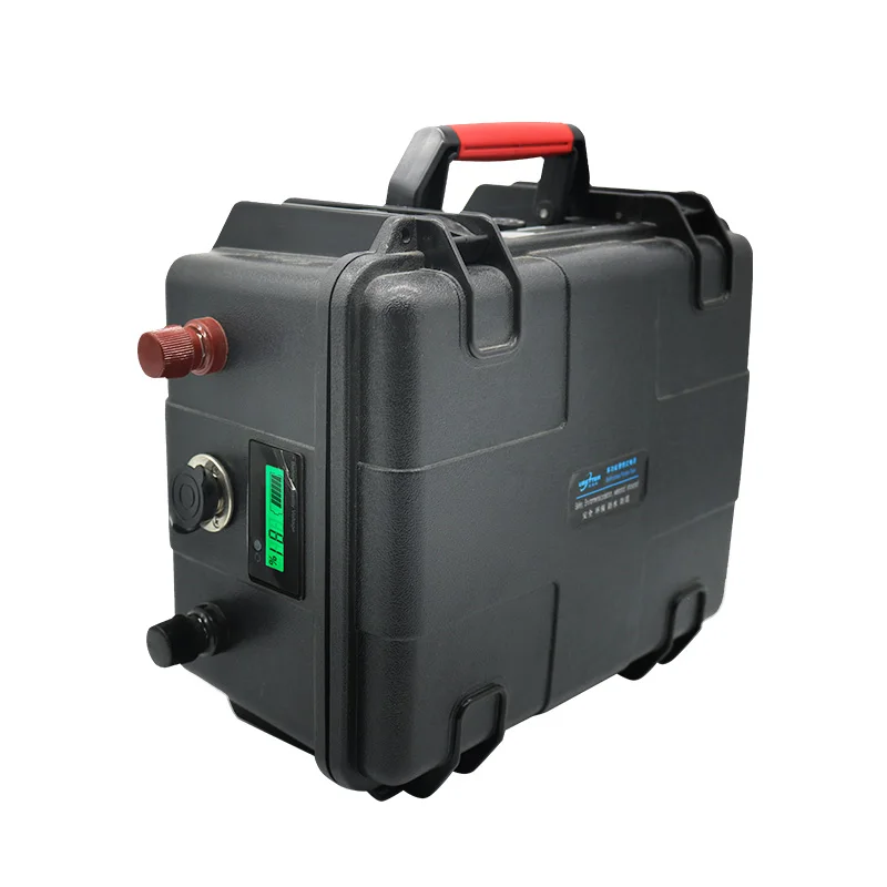 Rechargeable Portable lithium battery lifepo4  12v 50ah pack ups power supply suitcase waterproof