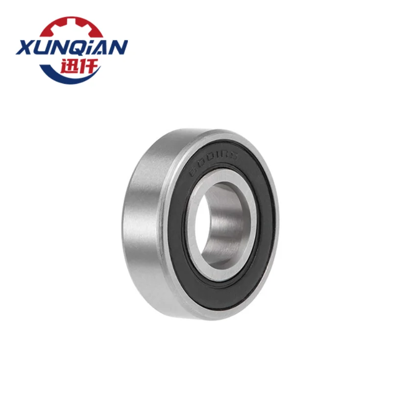 Xunqian Factory Wholesale Deep Groove Ball Bearing 6001-2RS 12x28x8 Double Shielded Carbon Steel bearing