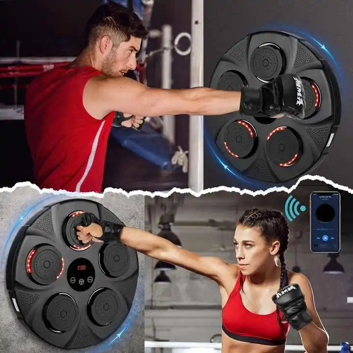 New Music Boxing Machine Smart Bluetooth Boxing Wall Target Boxing Reaction Trainer Home Fitness equipment