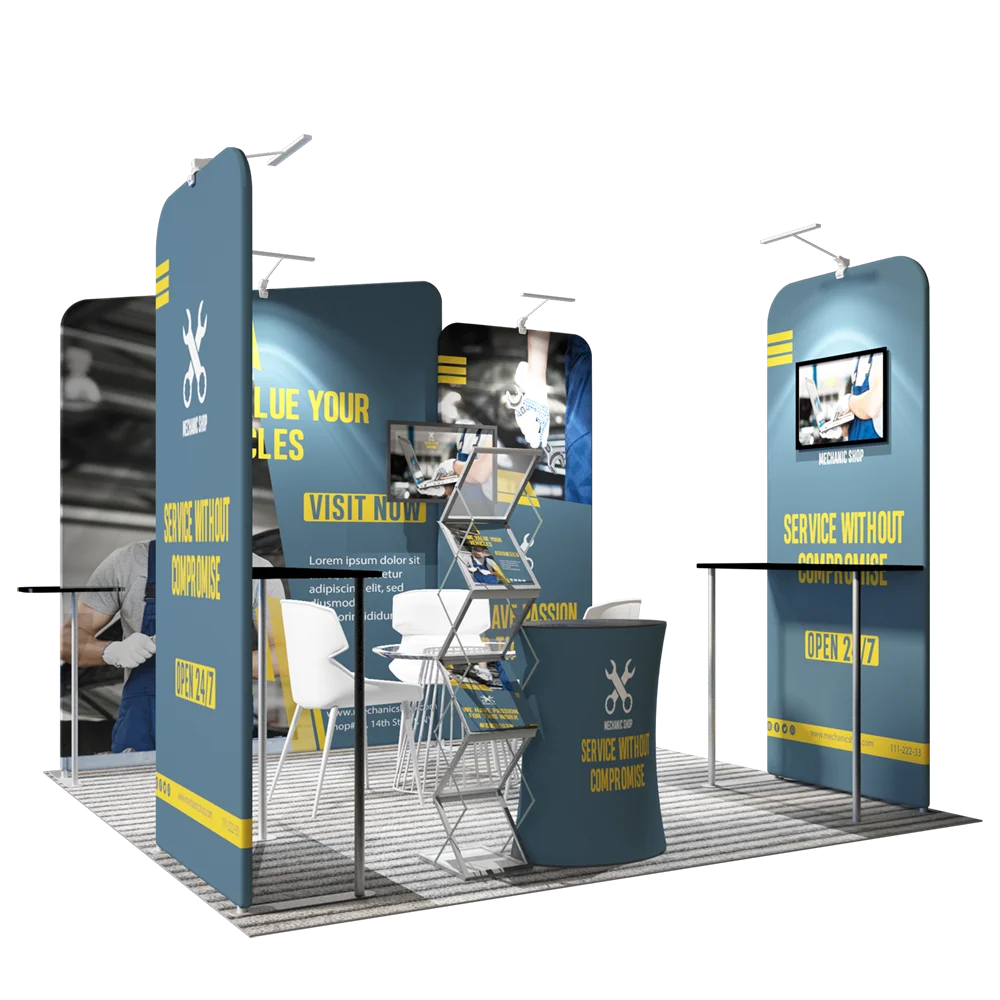 10x10ft Trade Show Booth Display Modular Aluminum Frames 3x3 Exhibition Booths