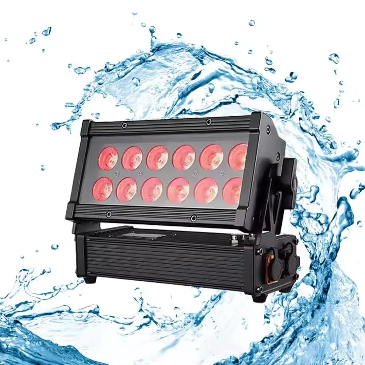 IP65 водонепроницаемый DMX 12x10 Вт RGBW 4 в 1 светодиодный городской Цвет прожектор настенный светильник для наружного освещения