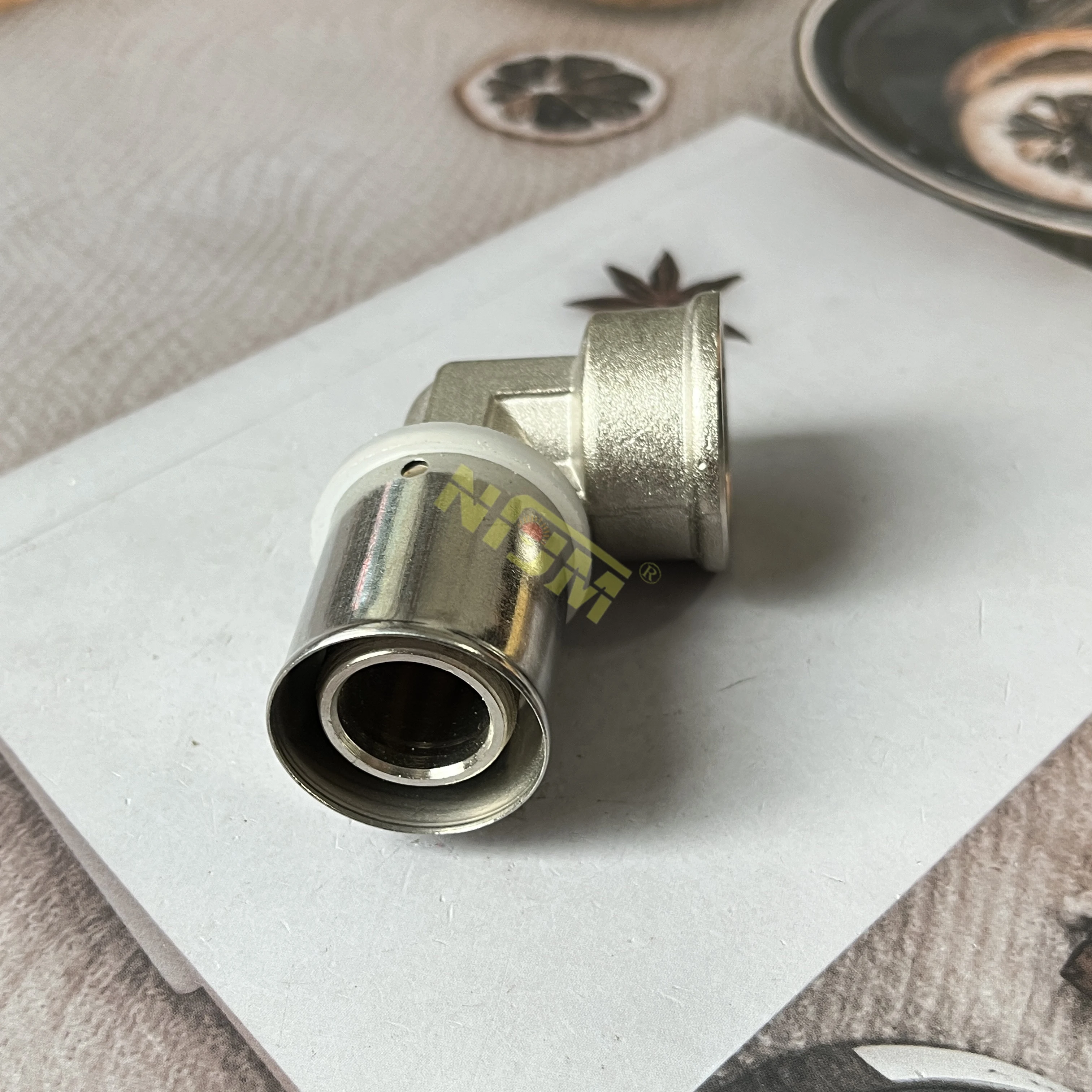 NFJM High Quality Tube Connection Plumbing Brass Elbow Pex Fitting Pex Brass Press Fittings