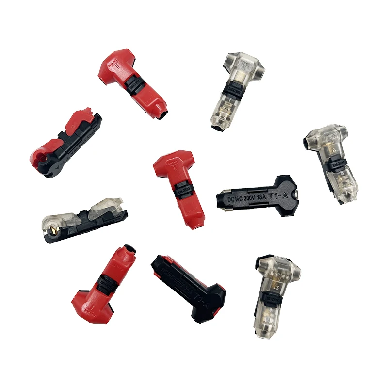 T1 quick wire connector terminal led 2pin Non Welding Stripping Butt T Car Auto