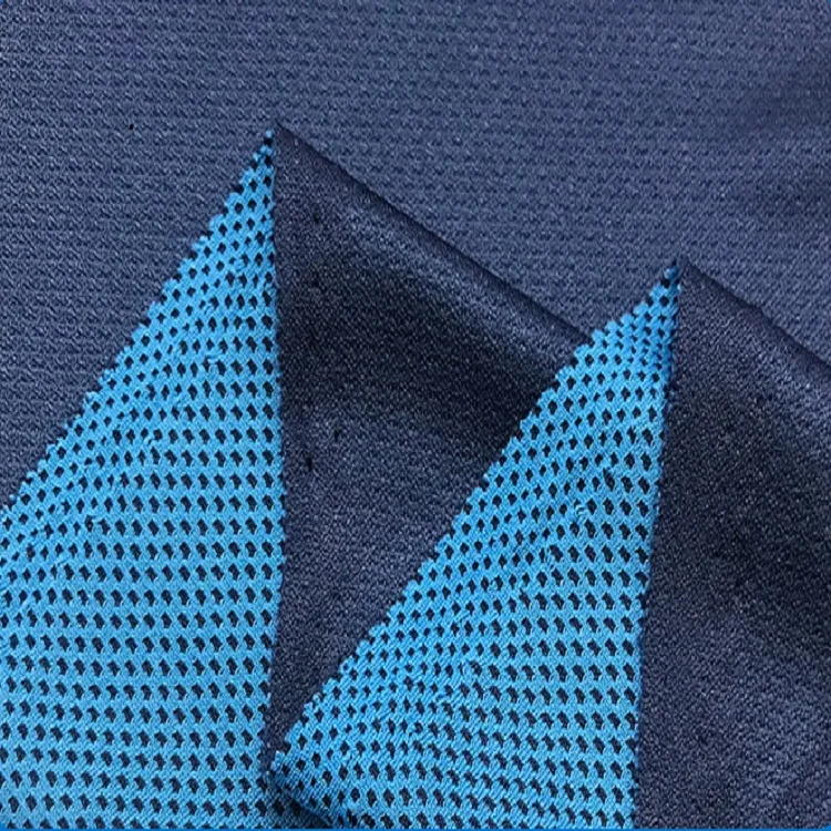 Factory Direct Supply Two-Color Cool Mesh Fabric Semi-Cool Mesh Fabric Cool Sports Fabric