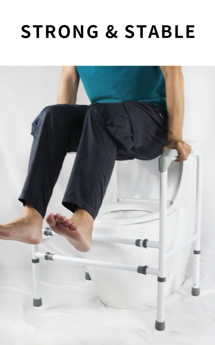 Поручни для туалета для пожилых, безопасная направляющая для туалета, рама для туалета для ванной комнаты с ограниченными возможностями