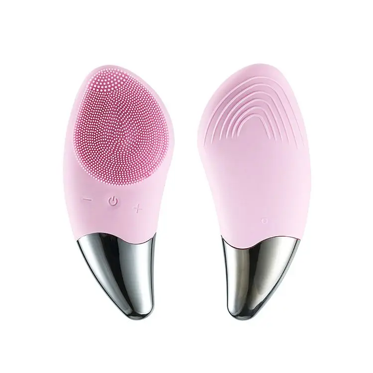 Multi-functional Electrical Hot Sonic Silicone Skin Face Deep Wash Cleanser Massager Exfoliating Electric Facial Cleansing Brush