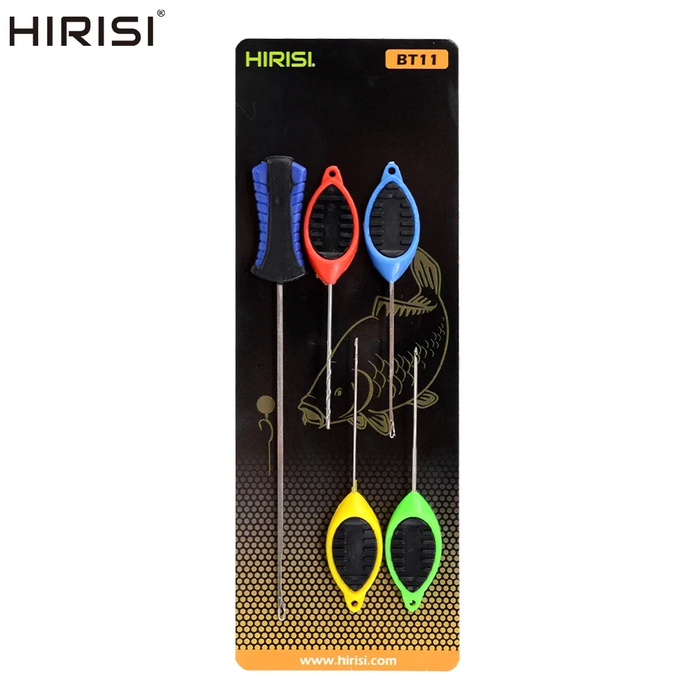 Hirisi Carp Fishing Bait Needle Set Gated Needle Pop Up Boilie Splicing Pins Needle Carp Making Tools  Fishing Accessories BT11