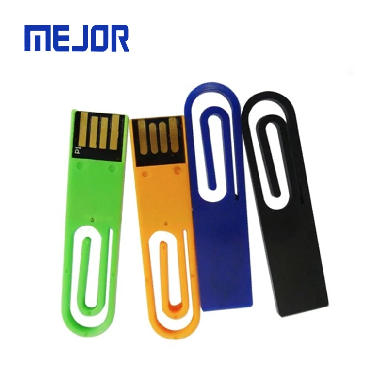 Gift Slim Paper clips 16g UDP flash disk 64g Usb memory stick 8G Collar brooch 32G book clip usb
