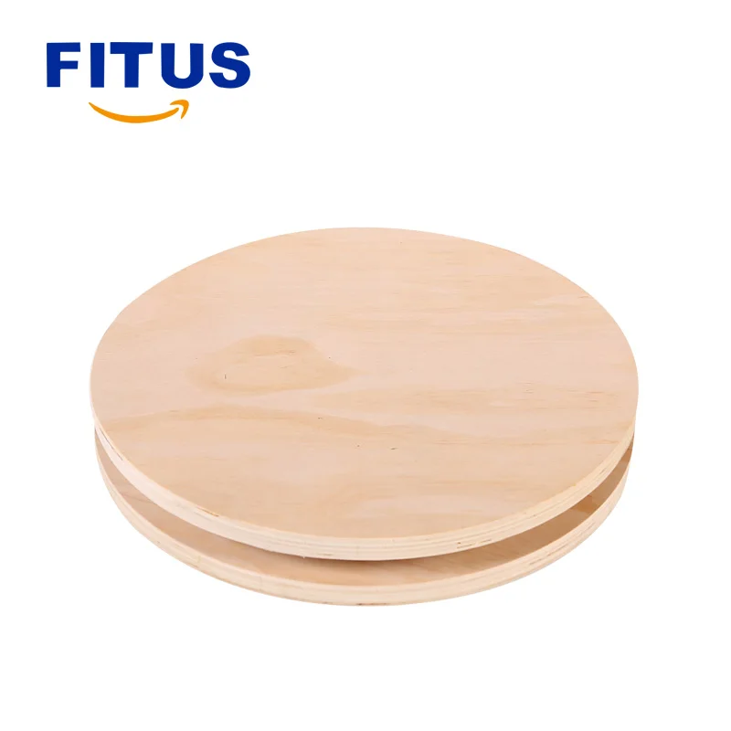 
FITUS Wood Balance Board Waist Twister Exercise Magnetic Therapy Twisting Disc Figure Trimmer 