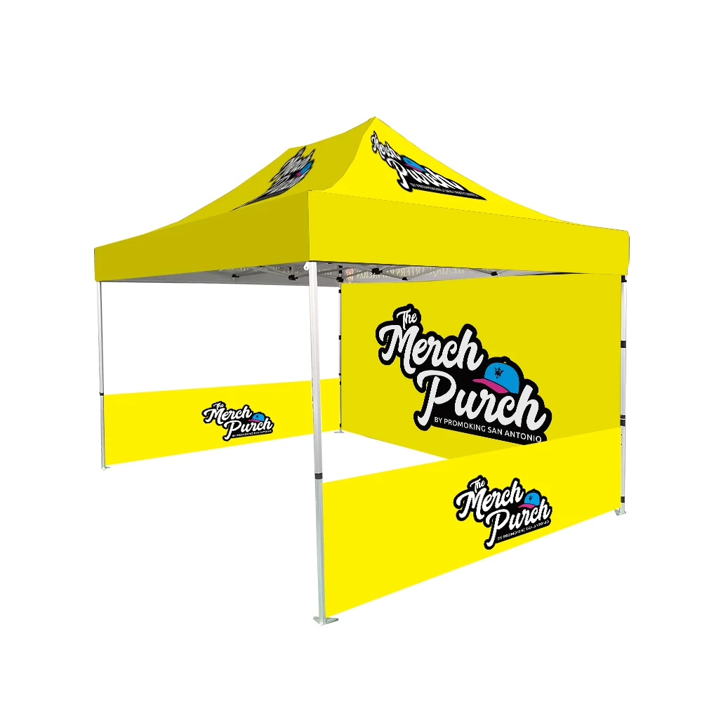 Custom Print 10x10ft Portable Outdoor Exhibition Booth Promotional Trade Show Tent Deluxe Steel Frame Tent For Advertising Event