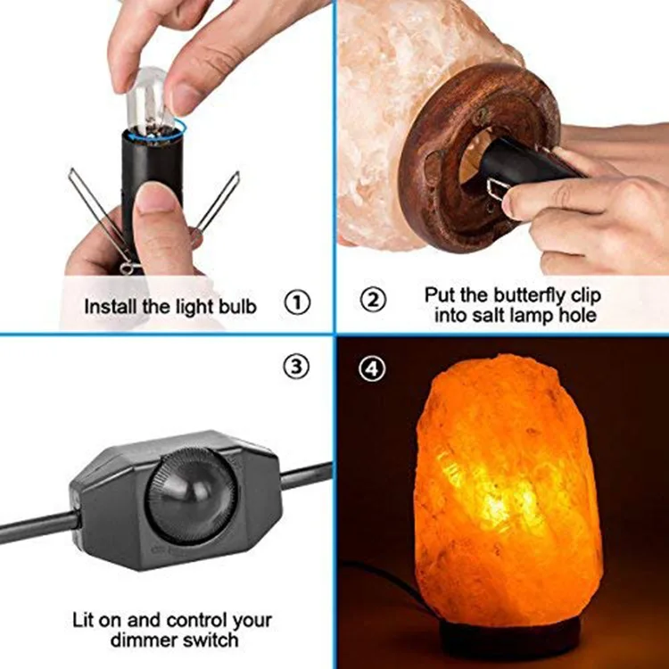 
Himalayan Salt Lamp Electric Power Dimmer switch Cord 