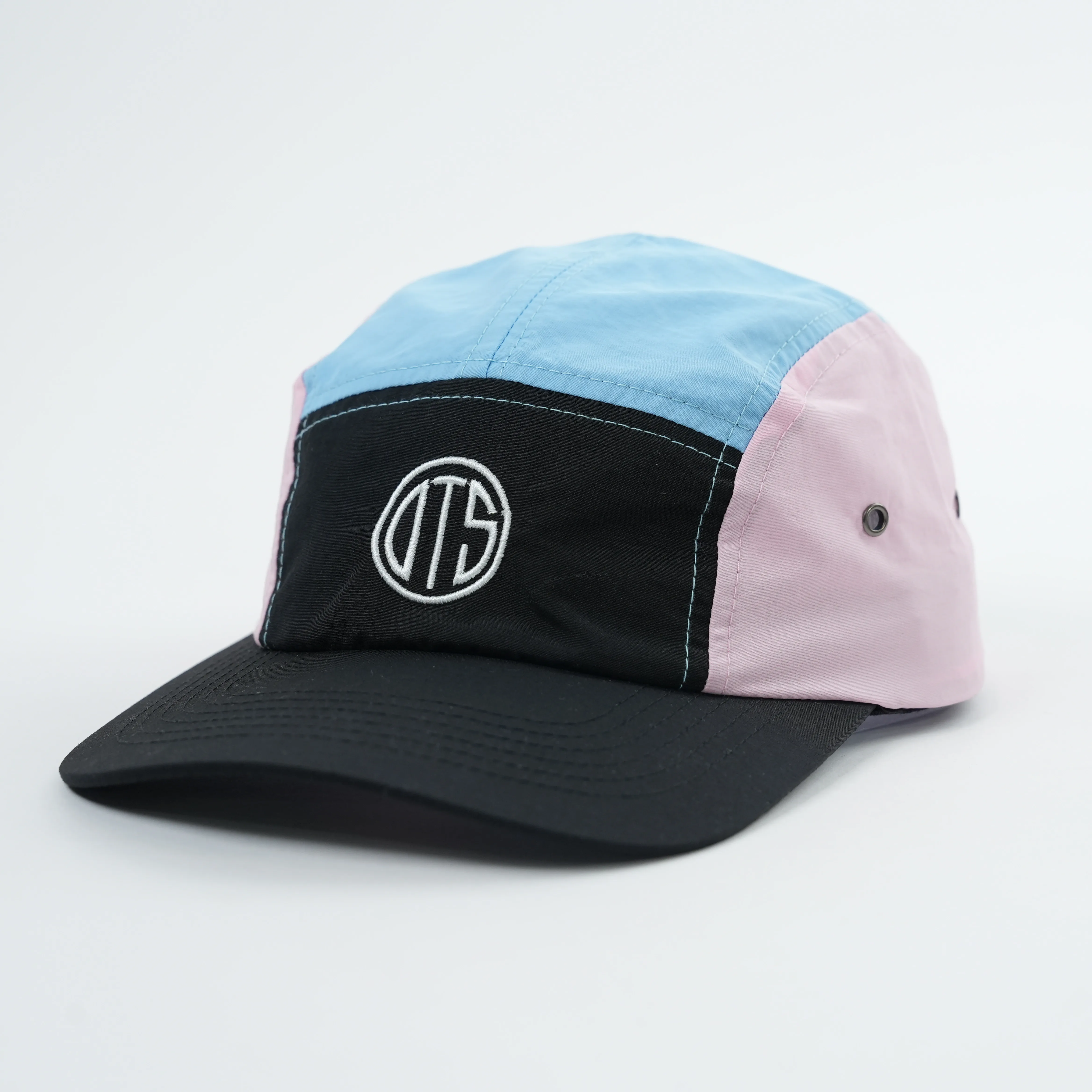 Camp Cap Custom, Plain 5 Panel Camping Hat, Soft Lightweight Nylon Running Hat