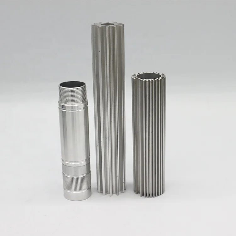 rapid CNC aluminum tube AL6061-T6 extrusion prototype manufacturing parts smooth surface