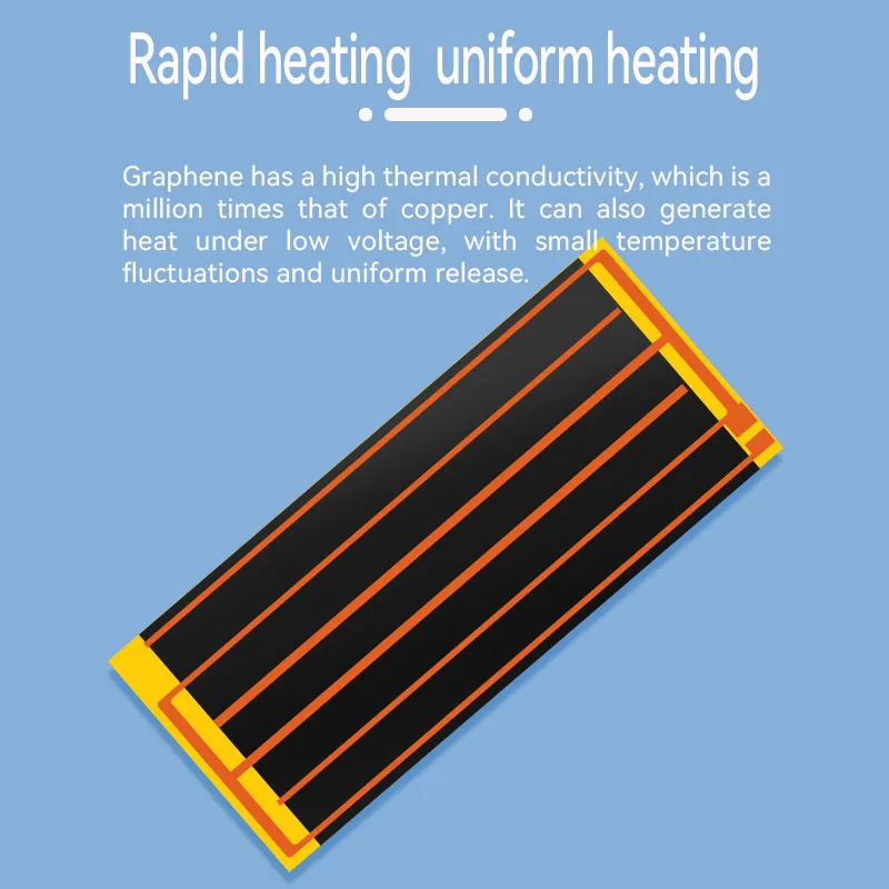 Graphene Waistguard Heating Sheet Thermostat Graphene Far Infrared Electric Heating Film for Heating Waistband