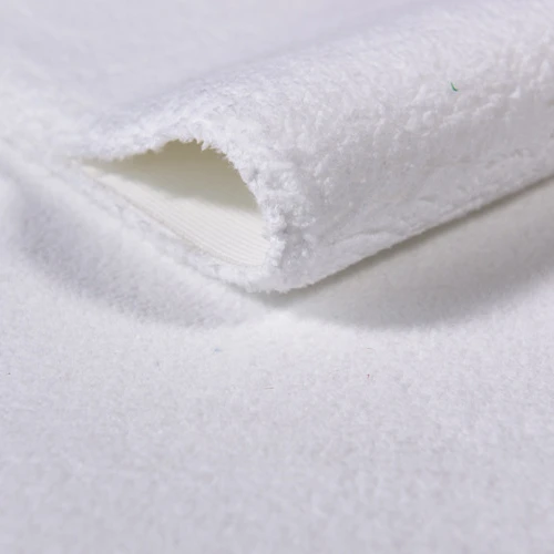 Pure white fine denier polyester Roll brush fleece fabric Microfiber Paint brush fabric Woven fabric