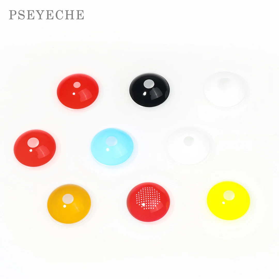 Freshgo pseyeche 22mm sclera blackout contacts yearly glow in the dark contacts wholesale sclera contacts lenses for cosplay (1600277946762)