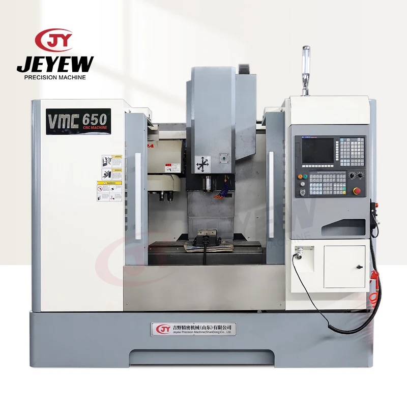 Single Spindle VMC 650 CNC Aluminium Milling Machine Center 3 Axis VMC GSK Fanuc Control System Automatic Motor Core Components