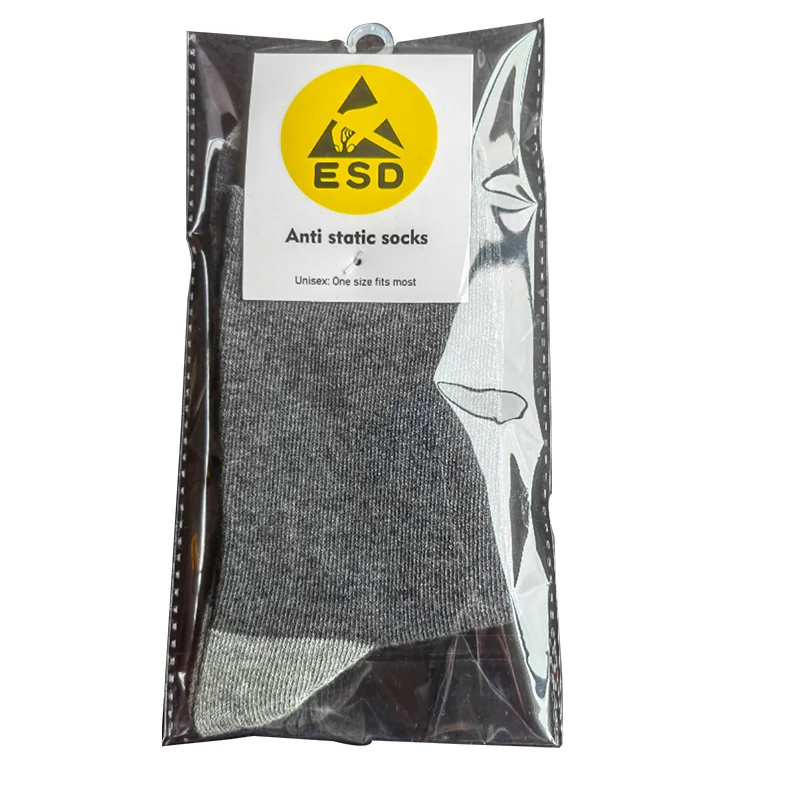 Comfortable Static Control Grounding Antistatic Sock Cleanroom Conductive Fiber ESD Socks