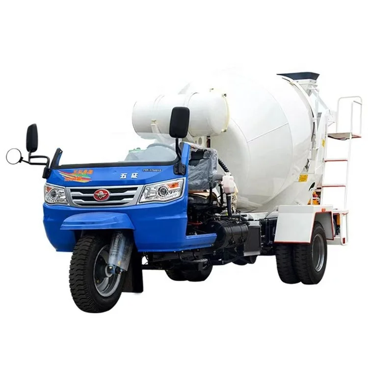 Concrete mixer truck 3 cubic meters agricultural small cement transport tank trucks