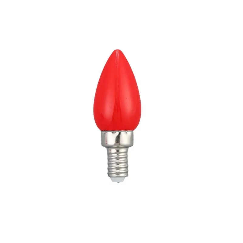 AC220V LED candle light E12 E14 Buddha light bulb red divine table bubble lamp