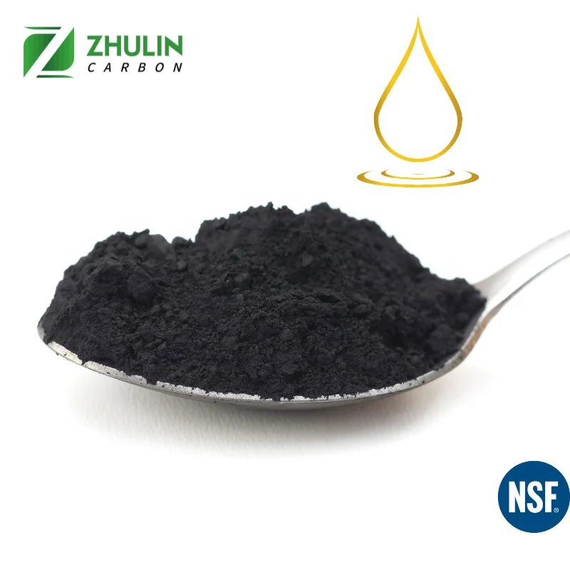 Zhulin Manufacture Food Grade Activated Carbon Powder for Glycerol Decolorization