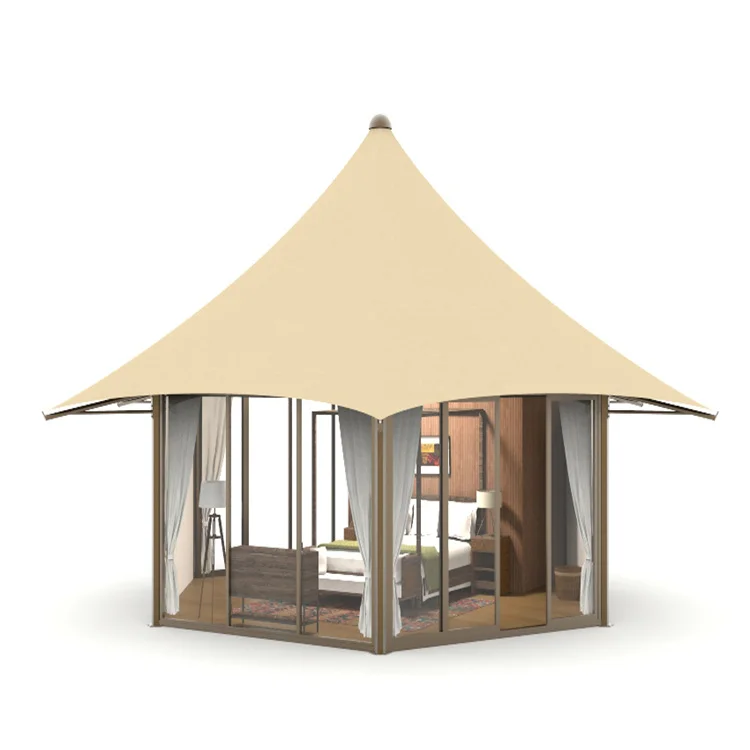 camping hotel hot sale outdoor large event luxury desert safari resort glamping with bathroom waterproof tent