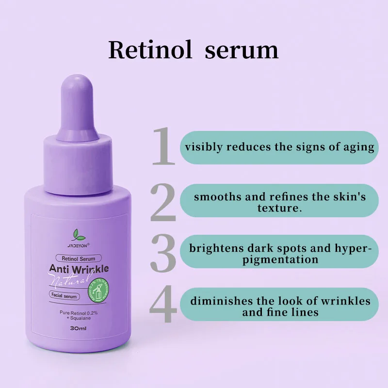 Organic Retinol Serum with Hyaluronic Acid and Collagen Natural Facial Serum for Firming and Whitening for Lips and Skin Care