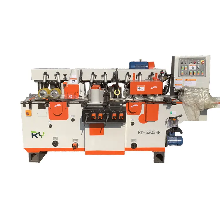 Woodworking Moldeing Machine 4 Side Thicknesser Planer 4 Heads Four Side Planer Moulder