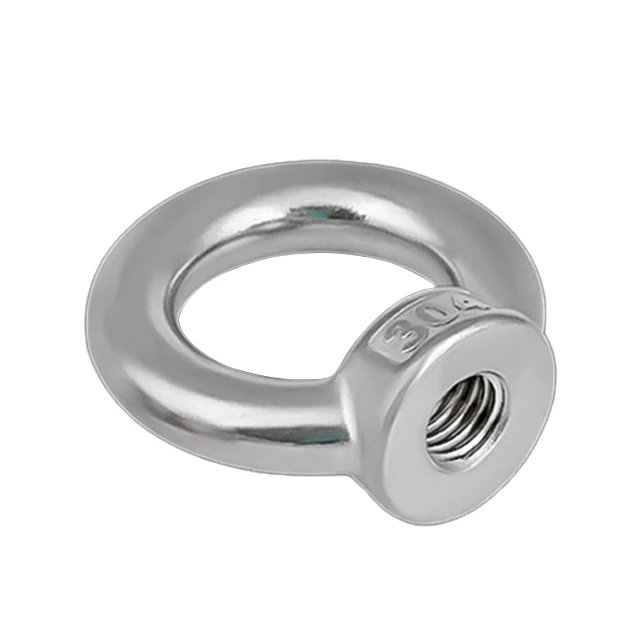 DIN582 Stainless Steel Round Head Lifting Eye Nut Forged Lifting Eye Nuts Ring Nuts