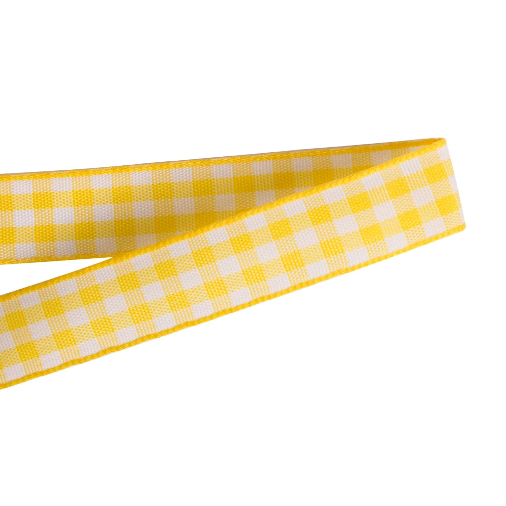 Wholesale Cheap Custom Check Gingham Tartan Plaid 100% Polyester Ribbon