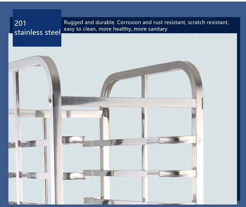 Hotel Bakery Cooling Tray Rack Stainless Steel Trolley Cart