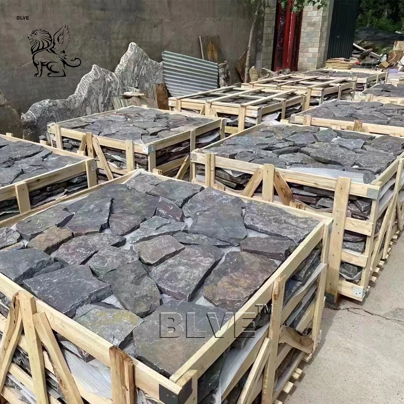 Современное украшение BLVE 3D Уличный настенный облицовочный камень натуральный стек фасадный каменная